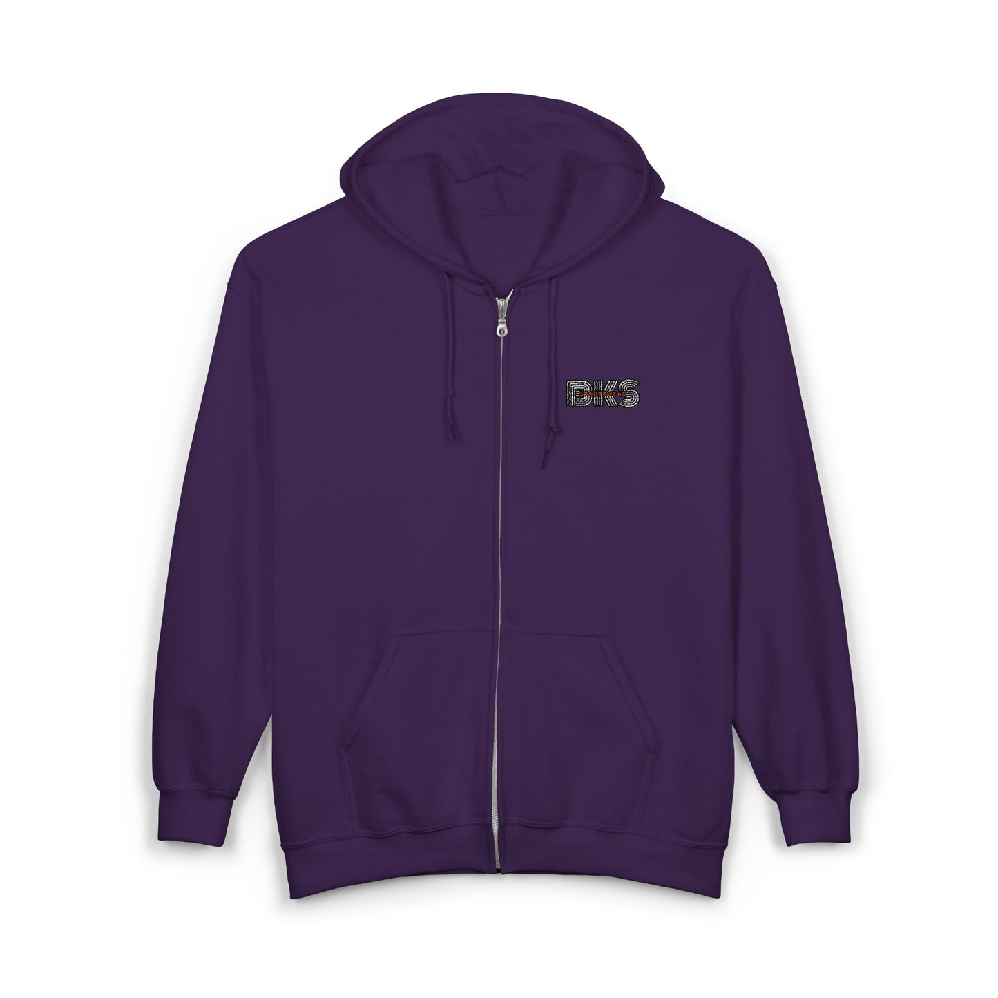 Unisex Full Zip Embroidered Hoodie