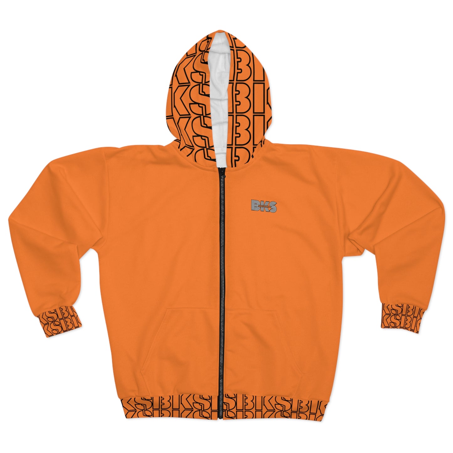 Sportz and Swag Unisex Zip Hoodie creamsicle org. (HS 4006)