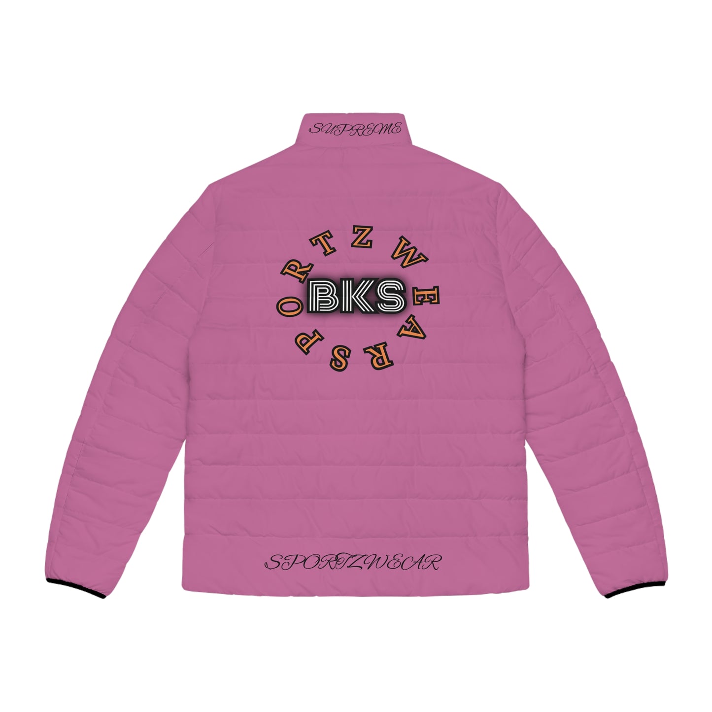 Biker Men's Puffer Jacket bubblegum pink (PJ 401d)