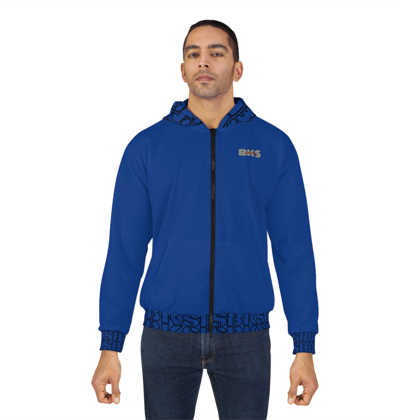 Sportz and Swag Unisex Zip Hoodie blue royale (HS 4005)