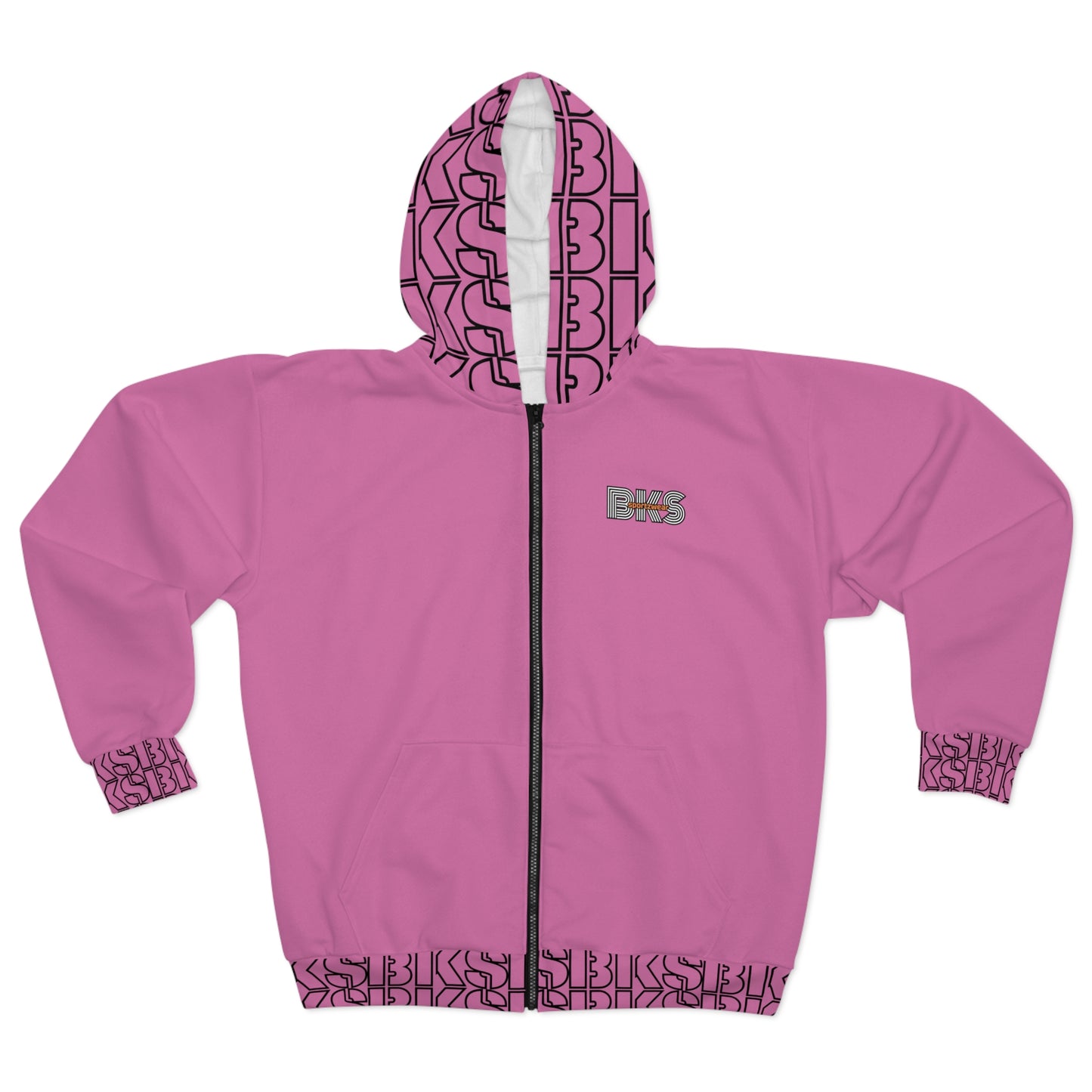 Sportz and Swag Unisex Zip Hoodie bubble gum pink (HS 4003)