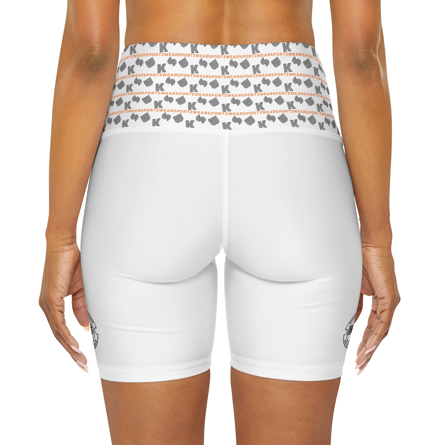 BKS Fun High Waisted Yoga Shorts white(YS 12000)
