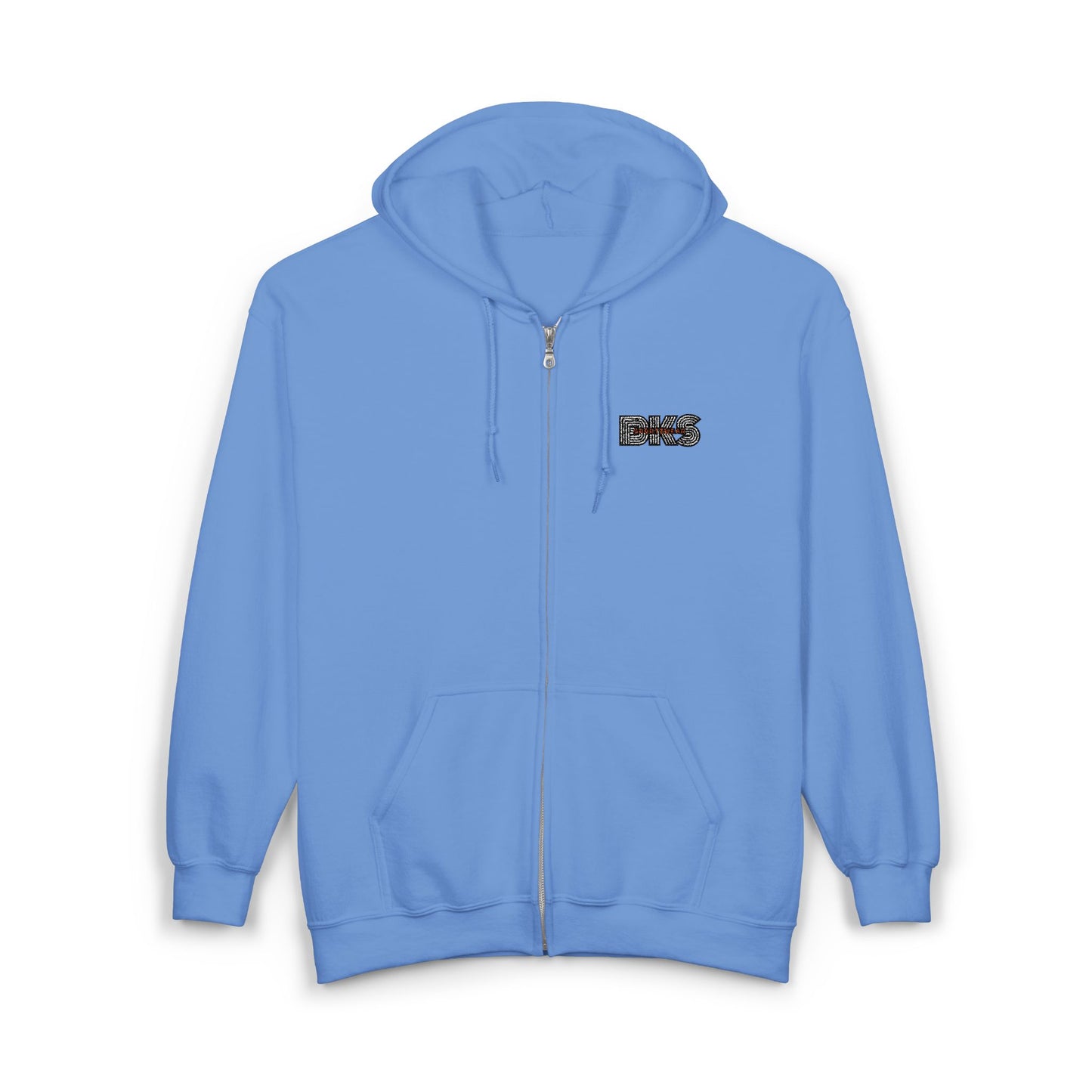 Unisex Full Zip Embroidered Hoodie