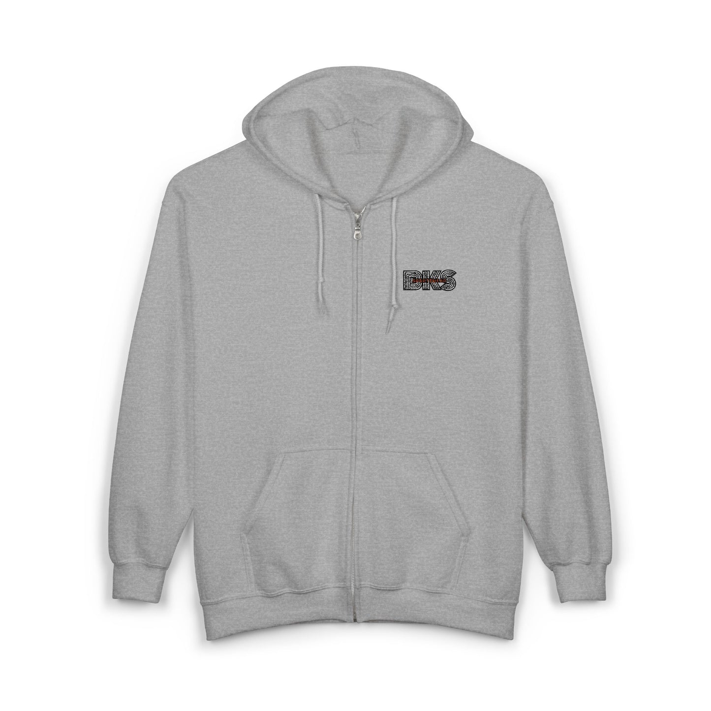 Unisex Full Zip Embroidered Hoodie