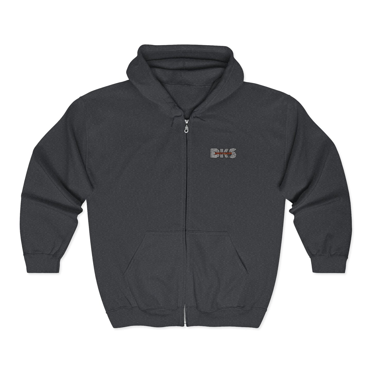 Unisex Full Zip Embroidered Hoodie