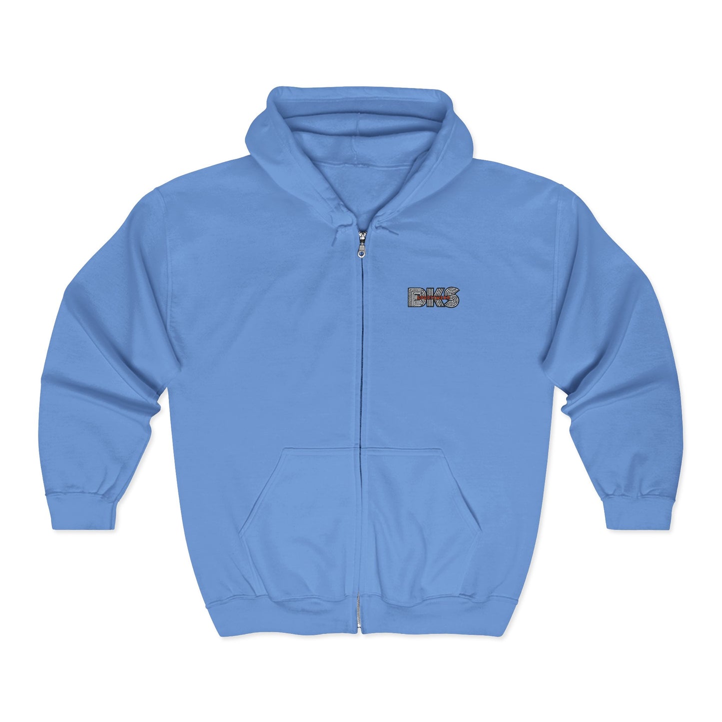 Unisex Full Zip Embroidered Hoodie