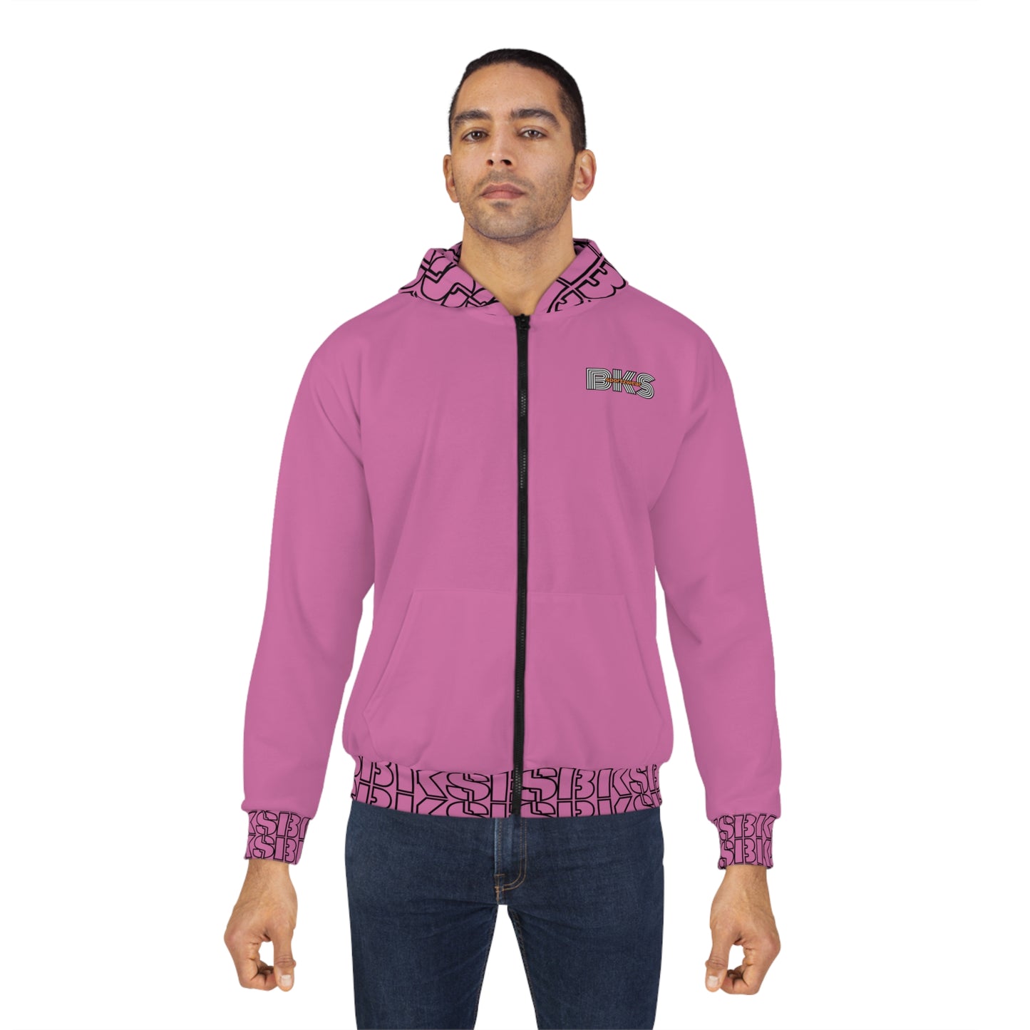 Sportz and Swag Unisex Zip Hoodie bubble gum pink (HS 4003)