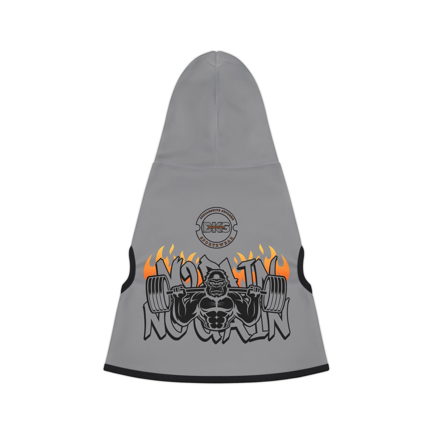Pet Hoodie - NO Pain No Gain Graphic Pet Apparel