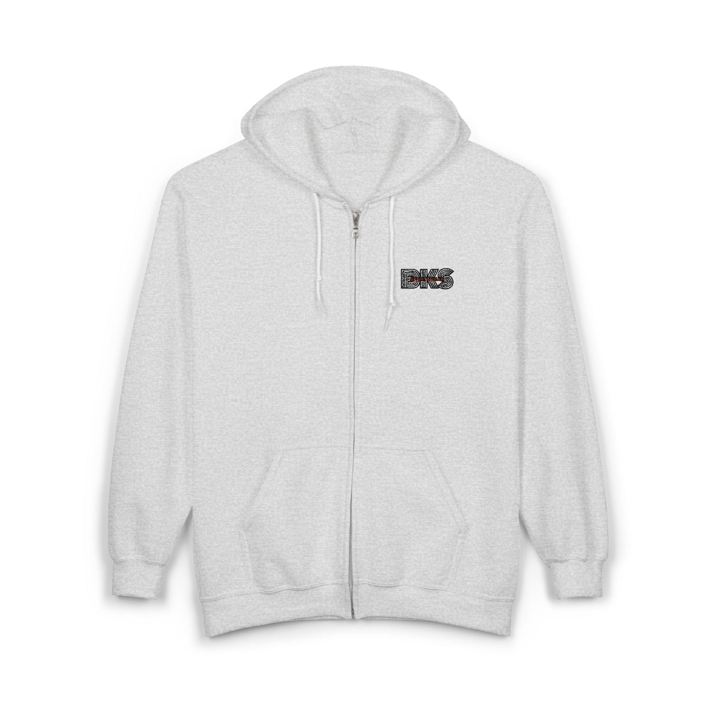 Unisex Full Zip Embroidered Hoodie