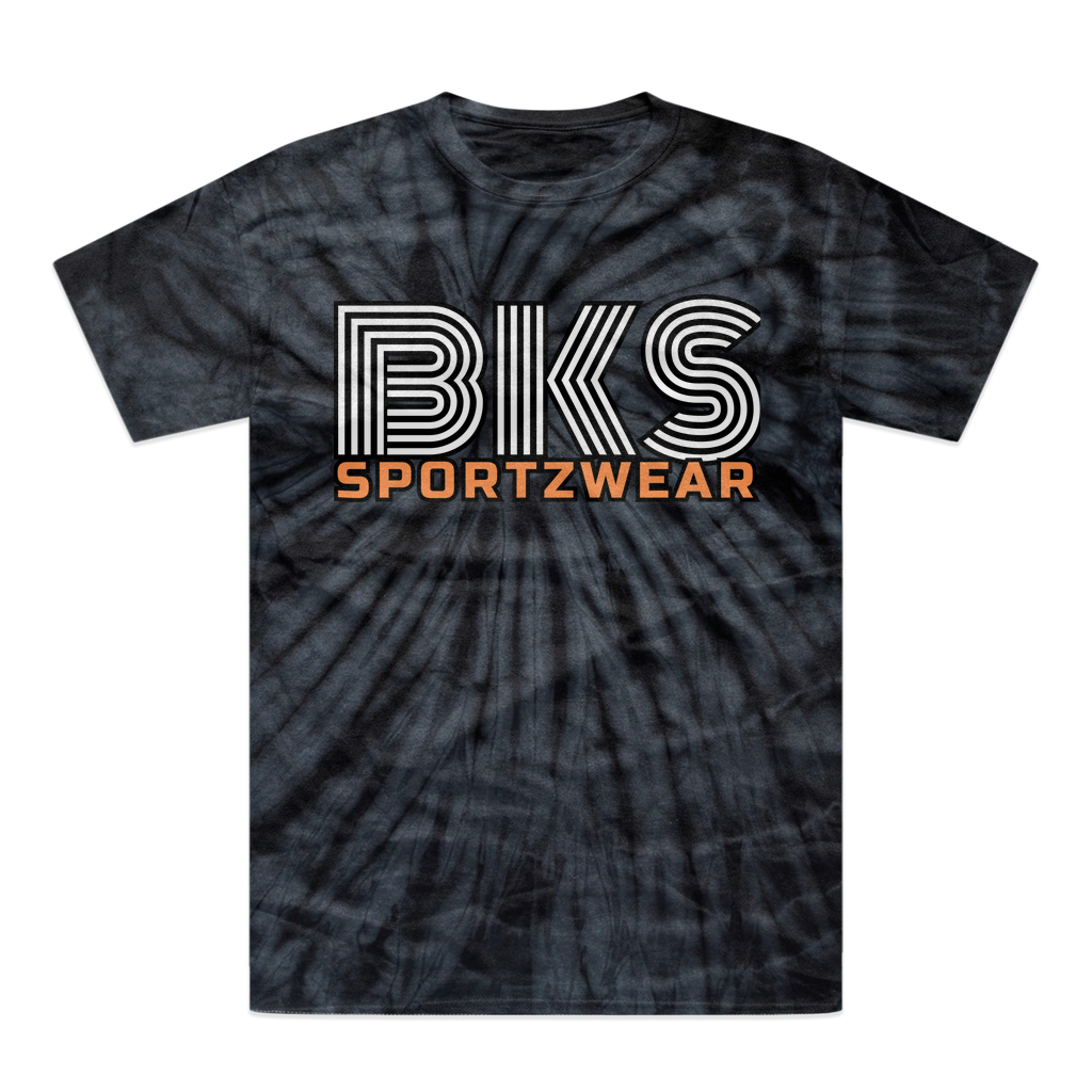 bks swirl sportzwear blk updated for print Tonal Spider Tie-Dye T-Shirt