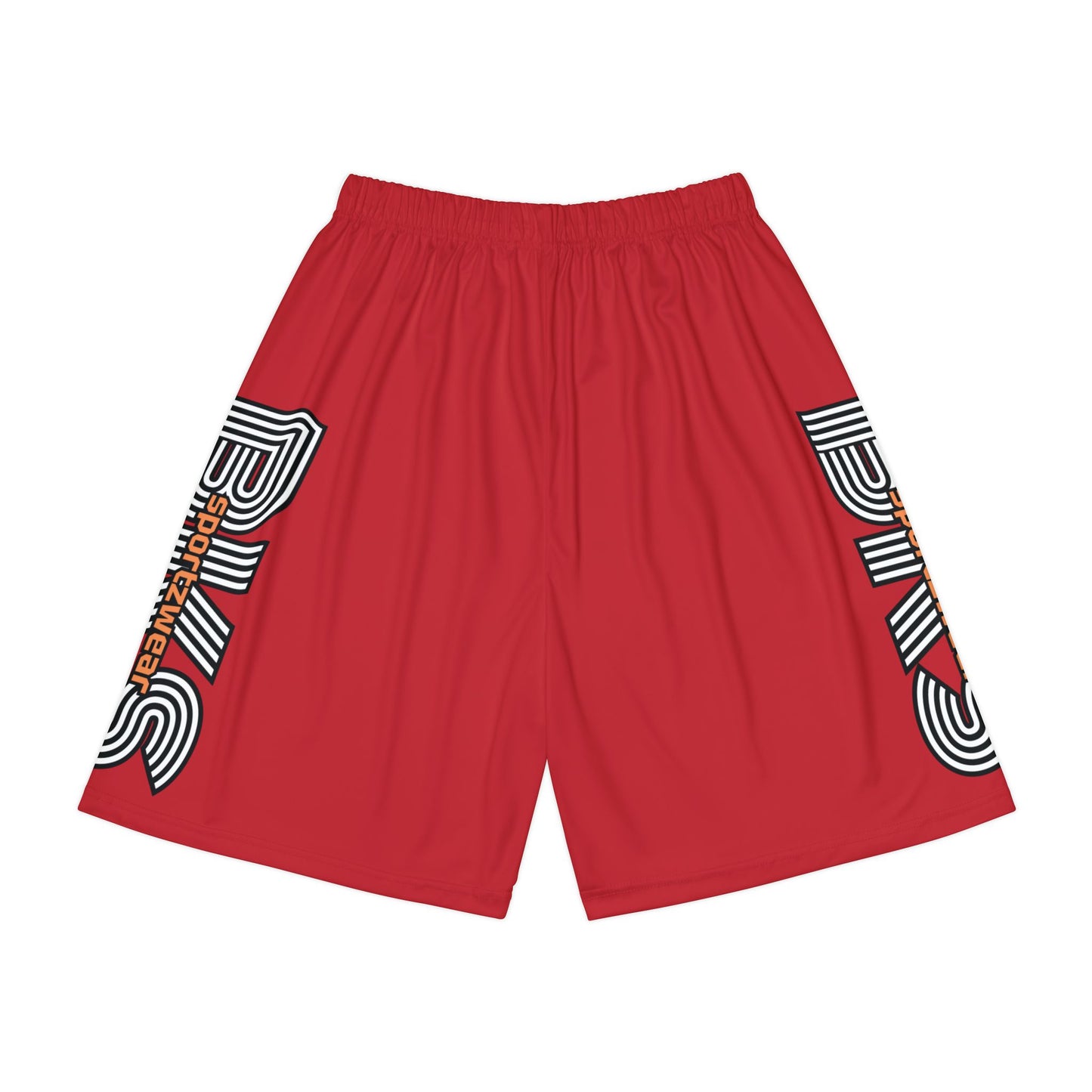 BKS Swirl Men’s Basketball Shorts  Red( SH5003)