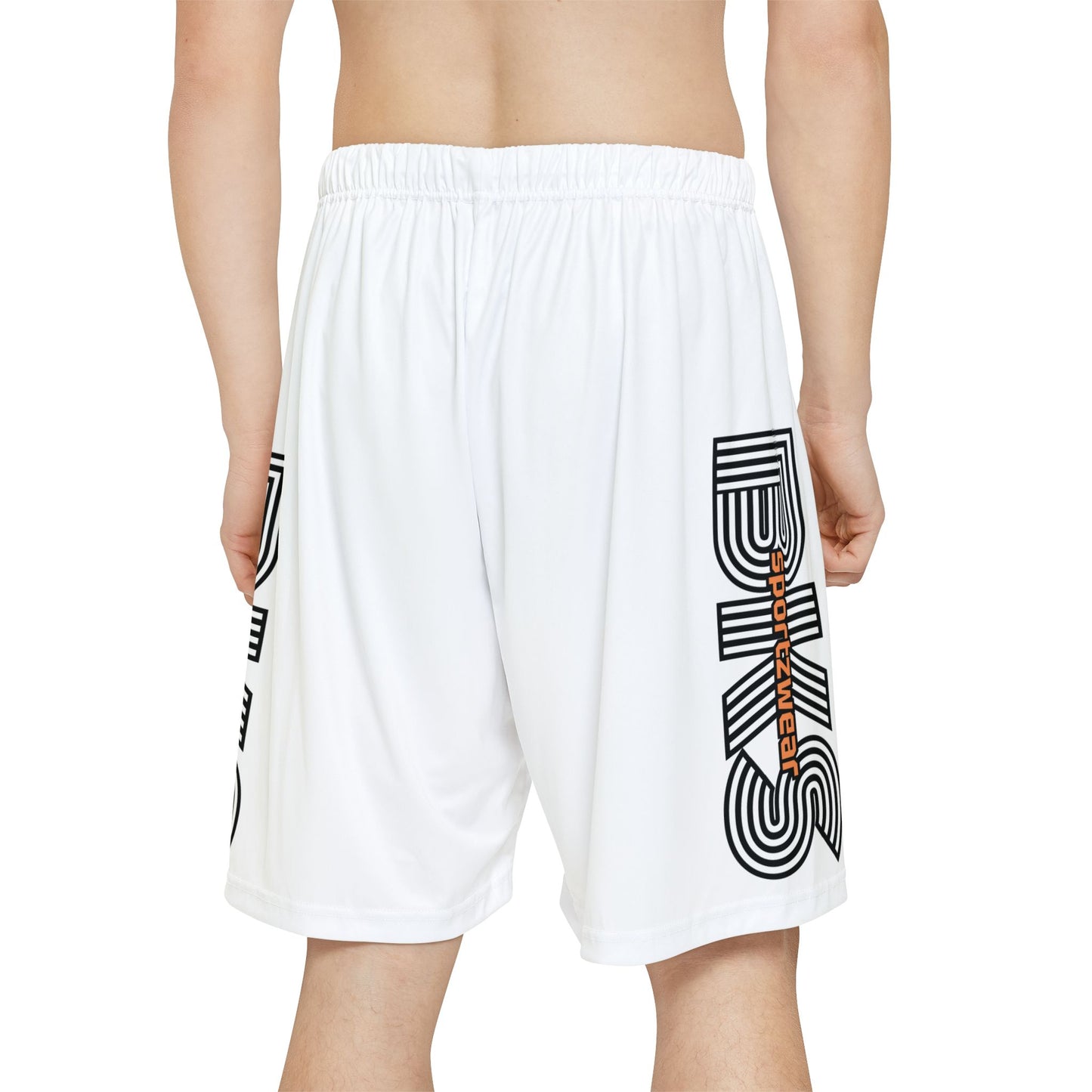 BKS Swirl Men’s Basketball Shorts  Wh (SH5002)