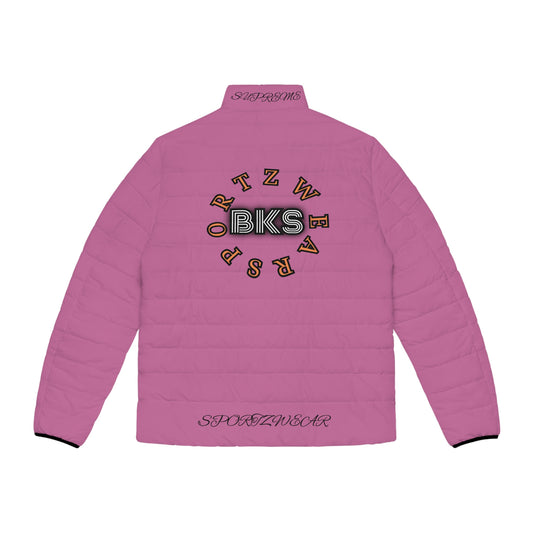 Biker Men's Puffer Jacket bubblegum pink (PJ 401d)
