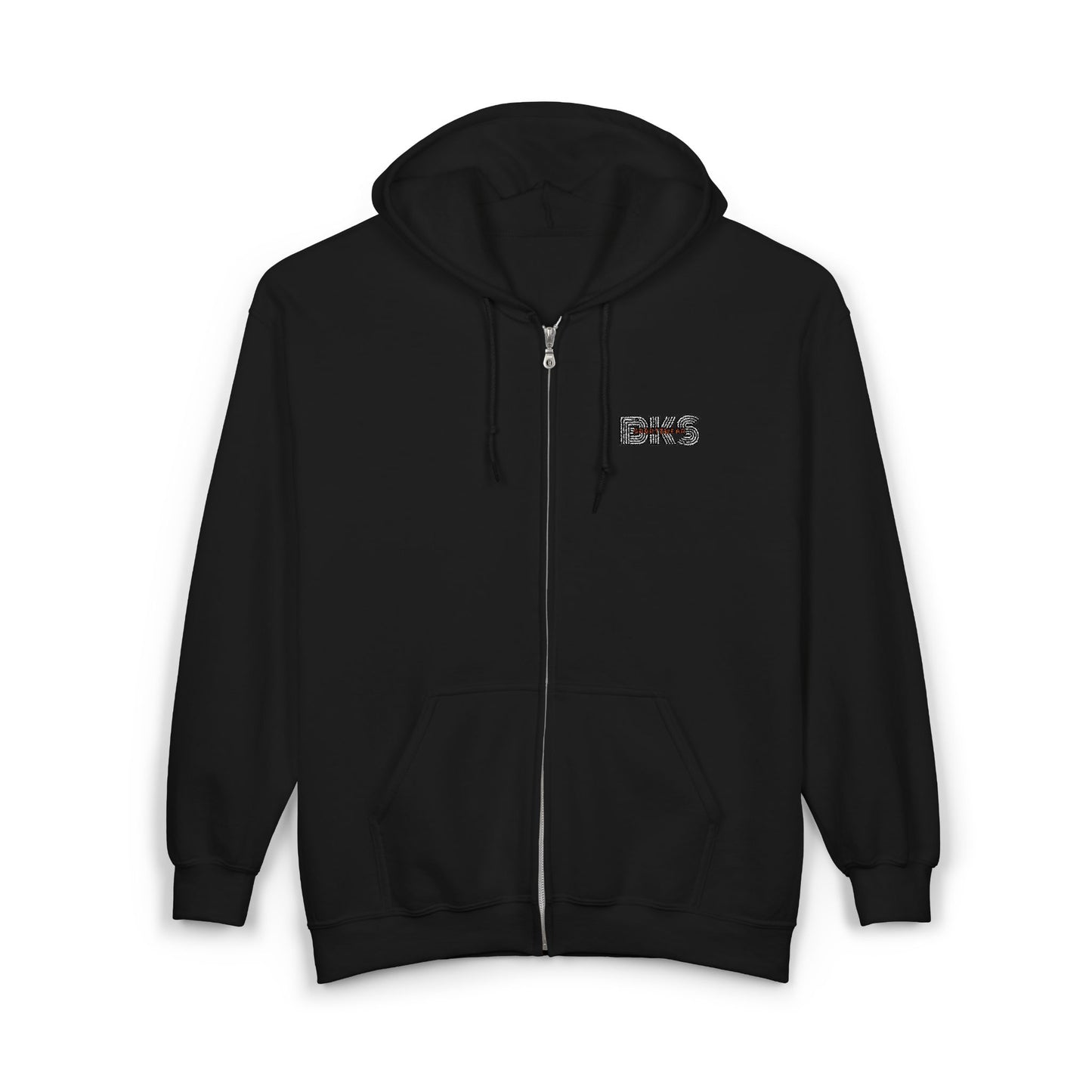 Unisex Full Zip Embroidered Hoodie