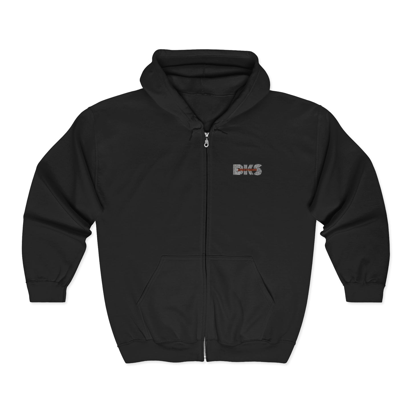 Unisex Full Zip Embroidered Hoodie