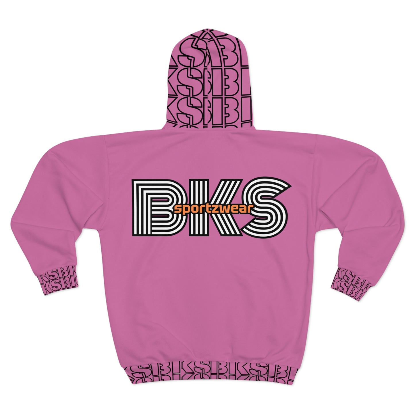 Sportz and Swag Unisex Zip Hoodie bubble gum pink  (HS 4003)