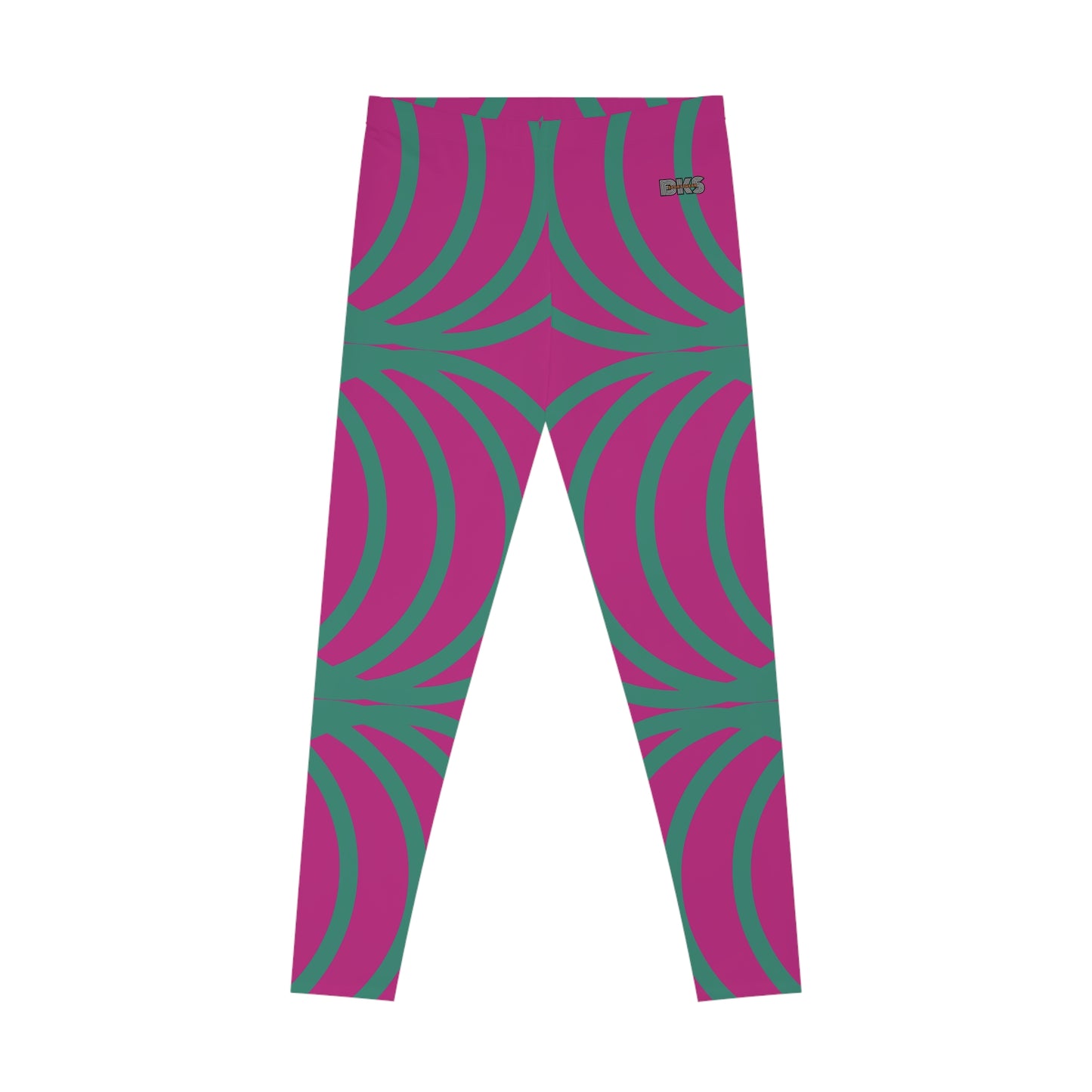 Circle Symetry Stretchy Leggings Hot pink (YP5100)