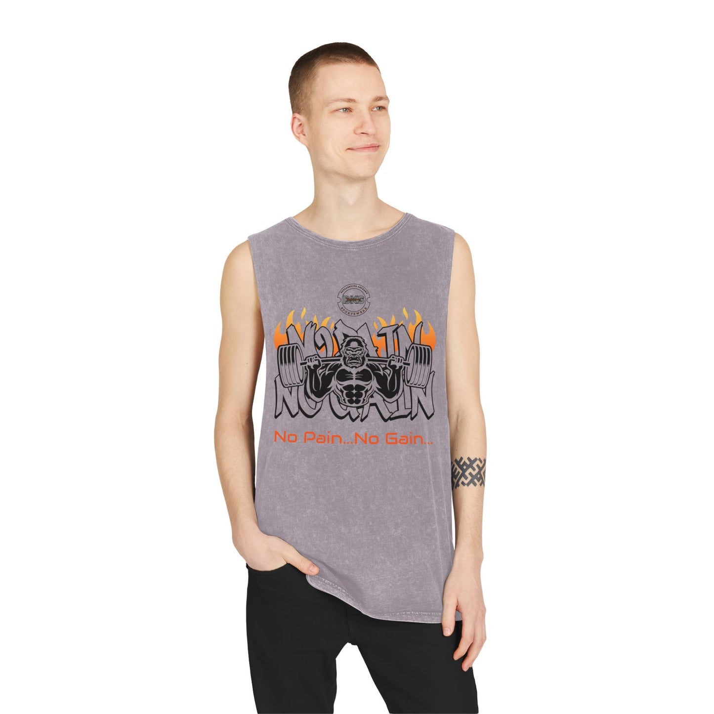 Gorilla Heat Stonewash Tank Top T Shirt colored (TS 1006)
