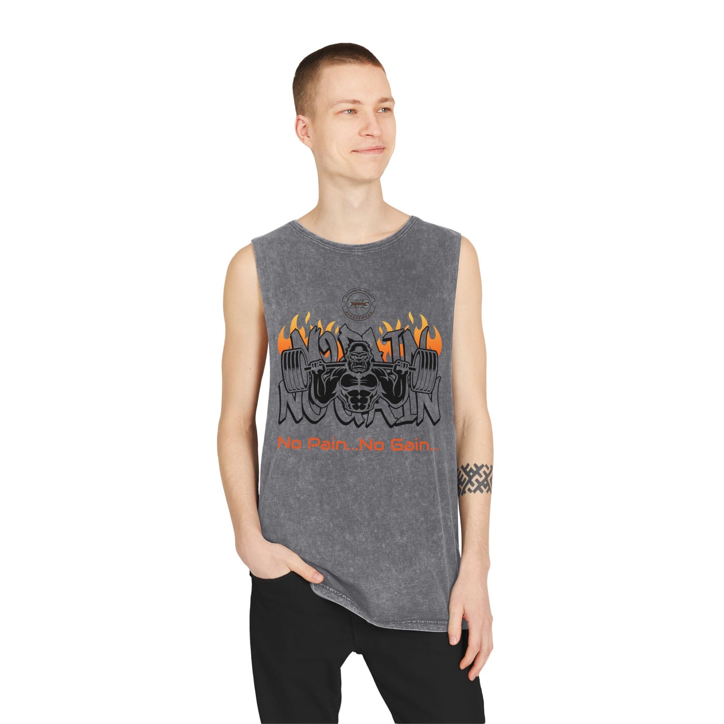 Gorilla Heat Stonewash Tank Top T Shirt colored (TS 1006)