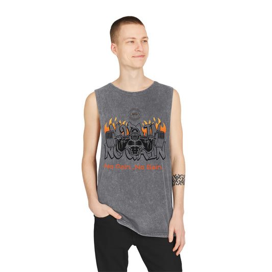 Gorilla Heat Stonewash Tank Top T Shirt colored (TS 1006)
