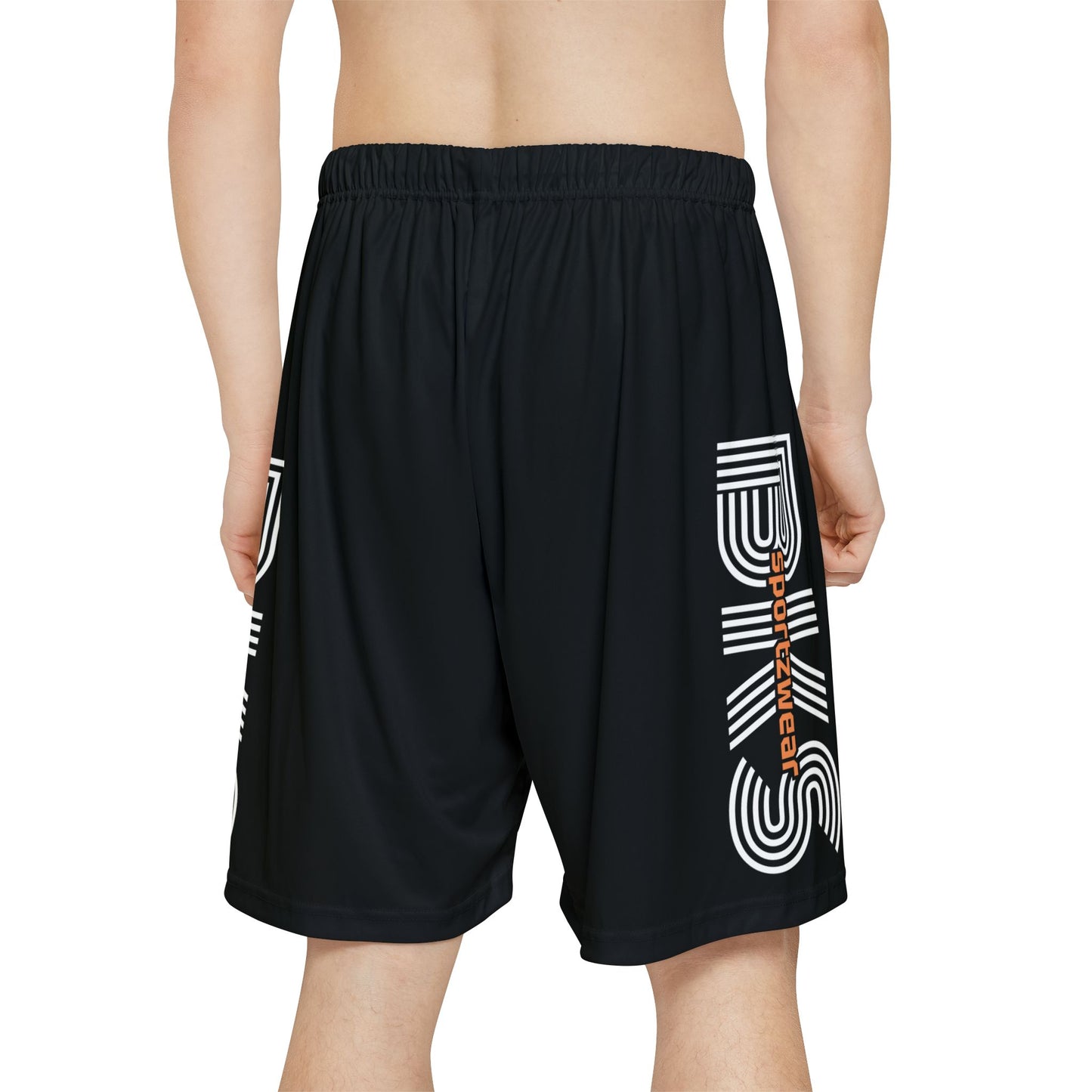 BKS Swirl Men's Basketball Shorts Blk (SH5000)
