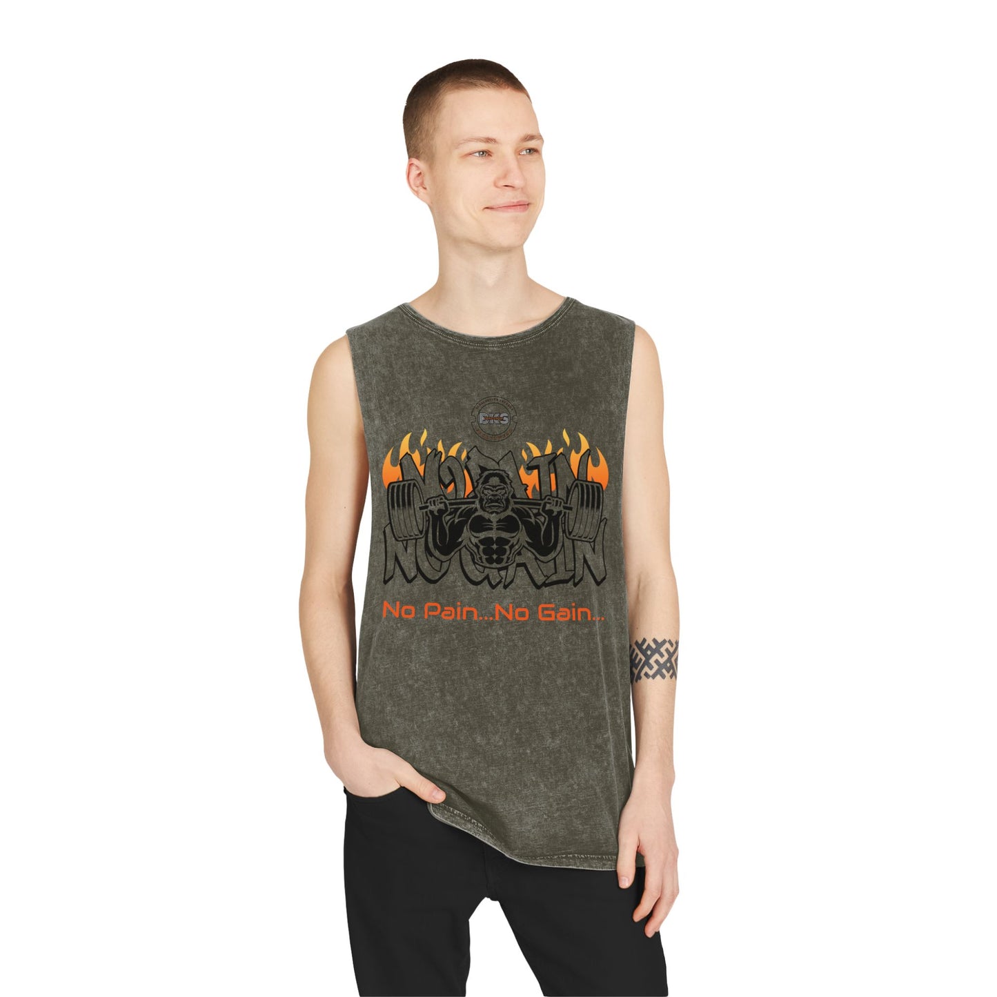 Gorilla Heat Stonewash Tank Top T Shirt colored (TS 1006)