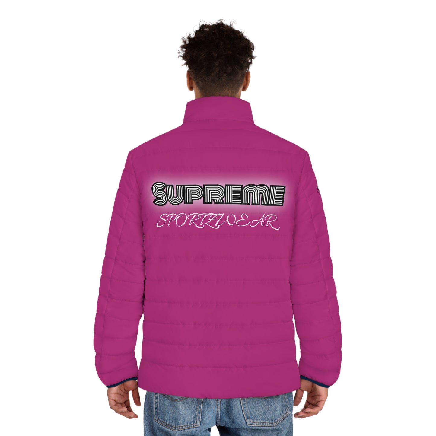 Classic Men's Puffer Jacket BOMB POP hot pink (PJ 400c)