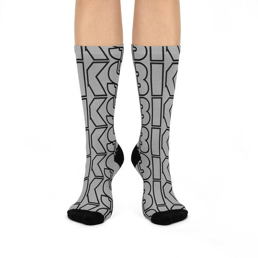 Graphic crew socks grey (CS 2001)