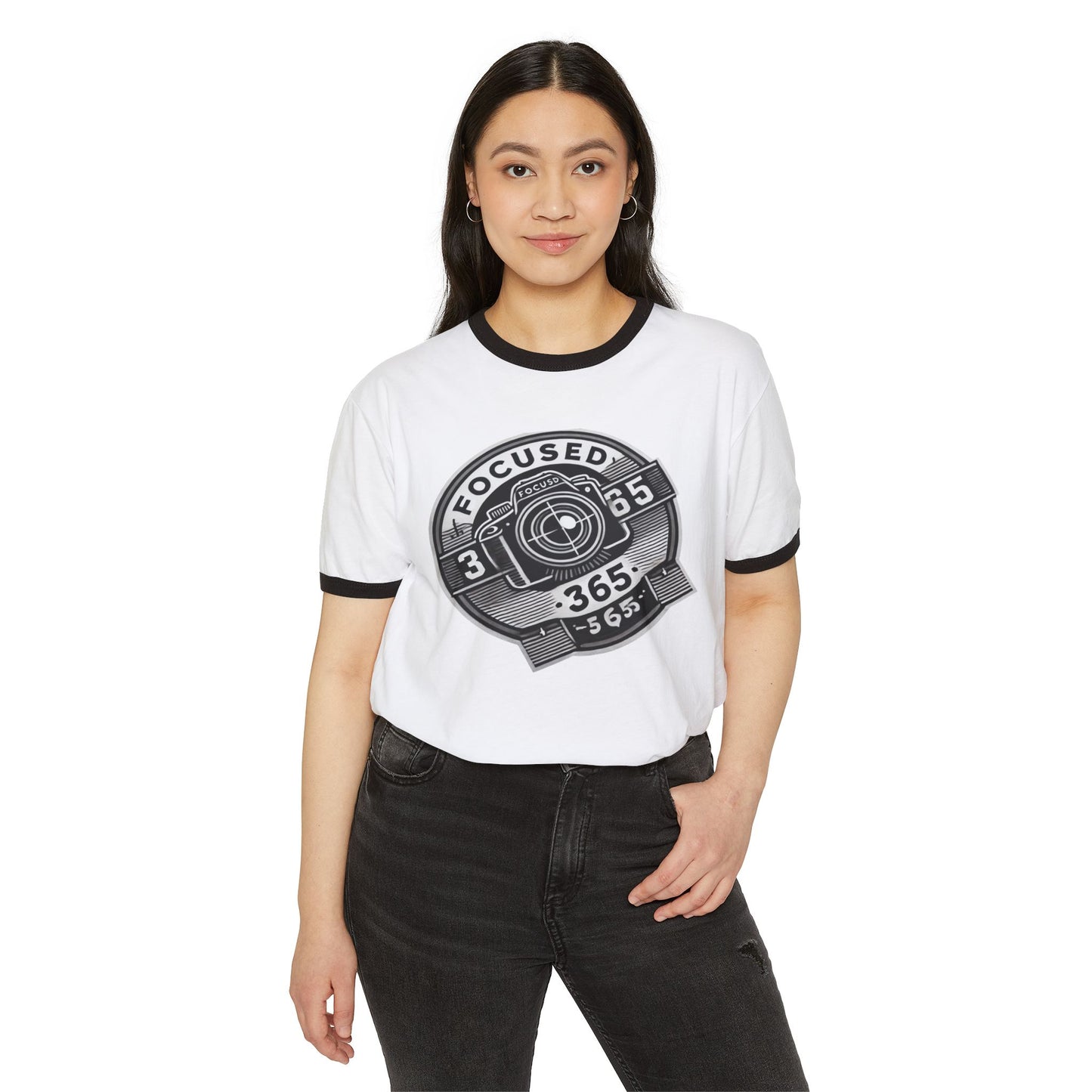 Focused 365 Unisex Cotton Ringer T-Shirt - Motivational Graphic Tee for Everyday Inspiration 2