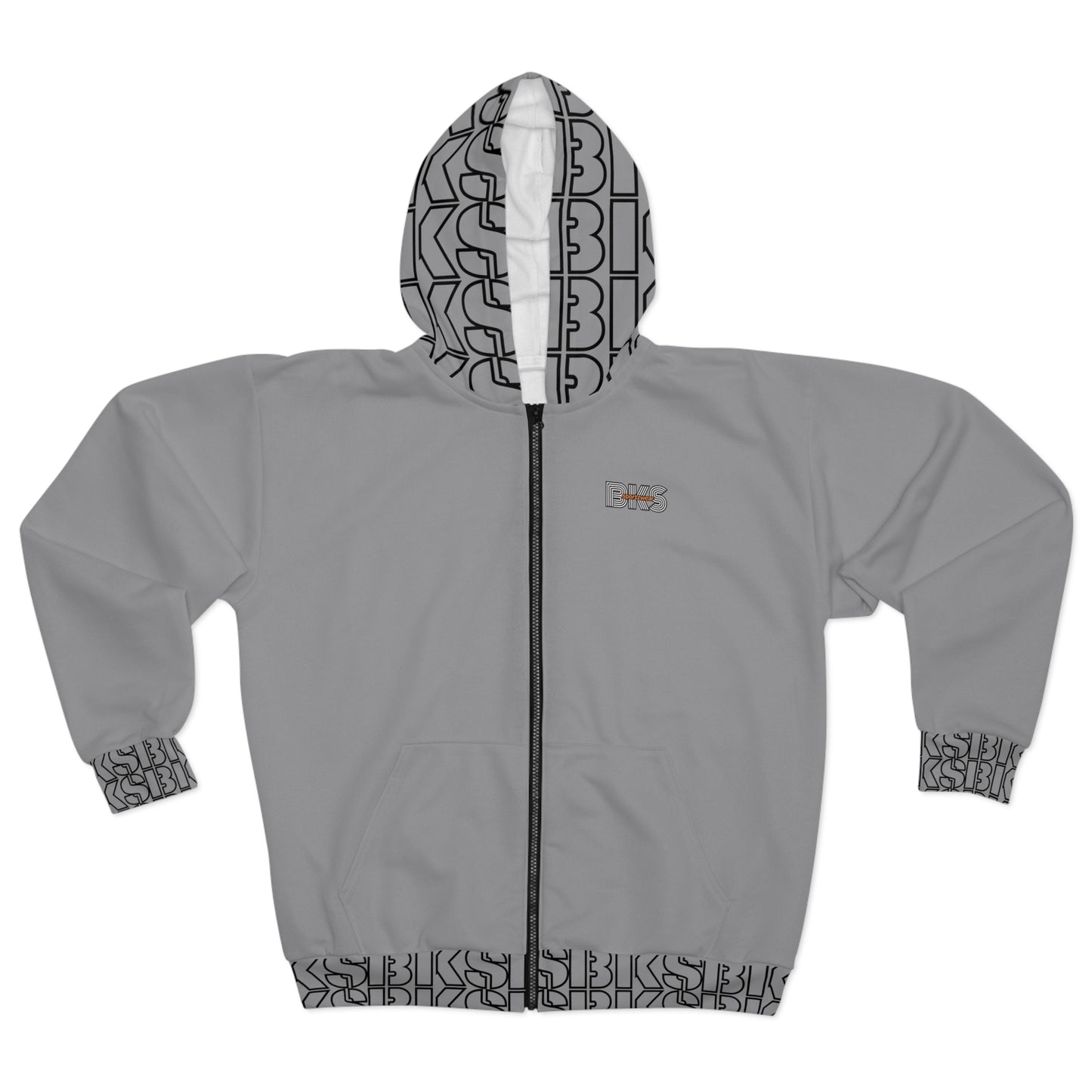 Sportz and Swag Unisex Zip Hoodie grey  (HS 4004)