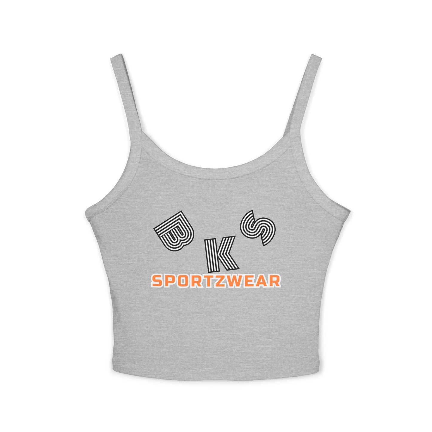 Sporty Women's Spaghetti Strap Tank Top, Casual Summer Top, Workout Apparel, Beachwear, Trendy Athletic Wear