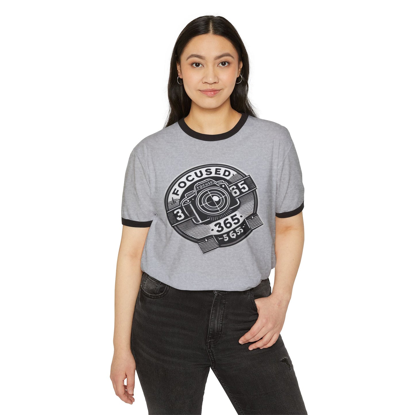 Focused 365 Unisex Cotton Ringer T-Shirt - Motivational Graphic Tee for Everyday Inspiration 2