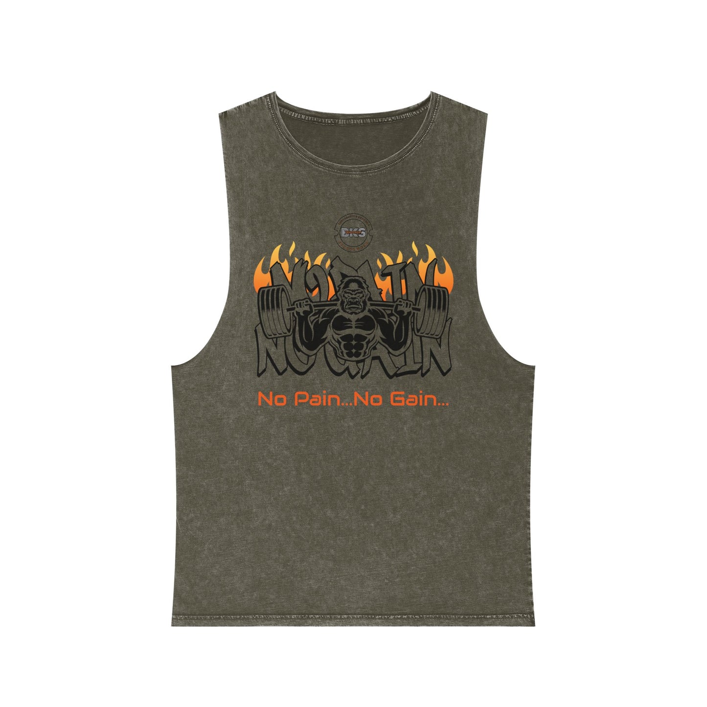 Gorilla Heat Stonewash Tank Top T Shirt colored (TS 1006)