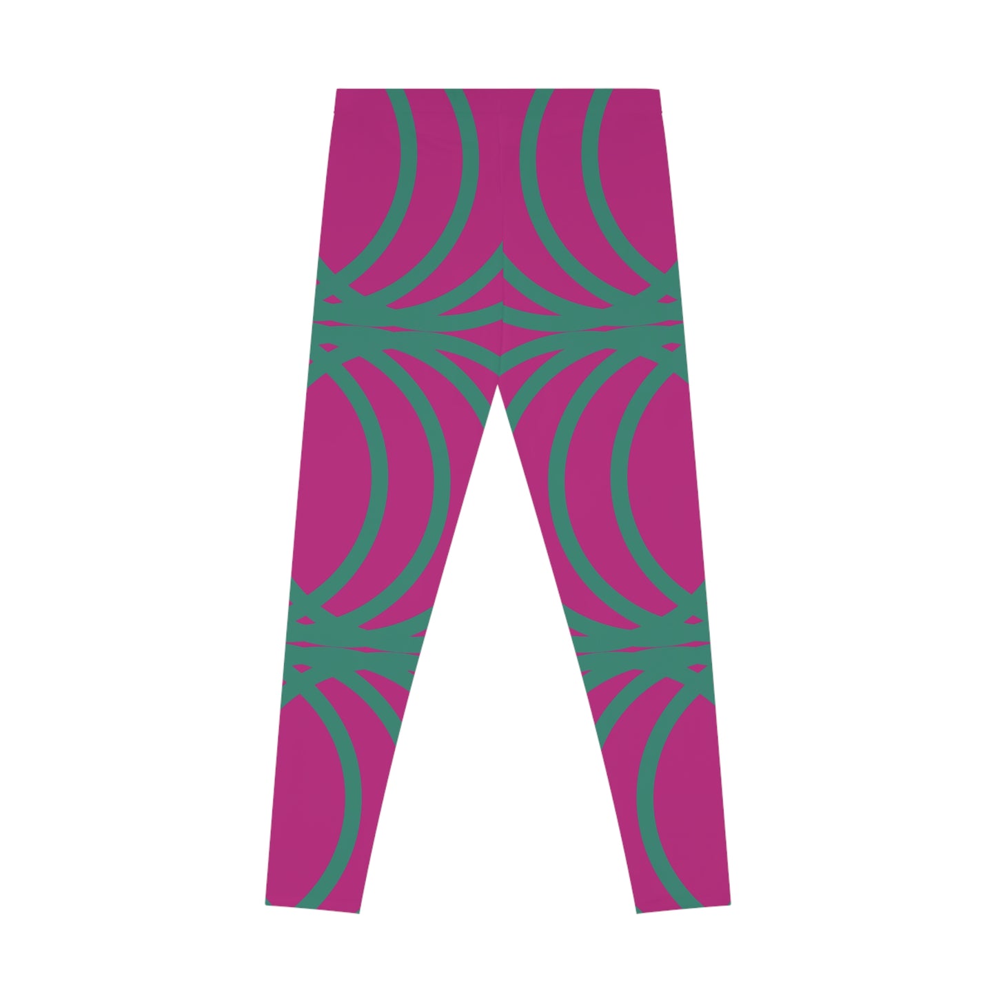 Circle Symetry Stretchy Leggings Hot pink (YP5100)