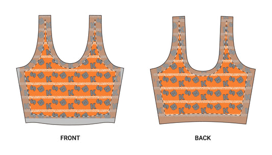 Vibrant Fun Sports Bra | Activewear for Gym, Yoga, Running, Workout, Fitness