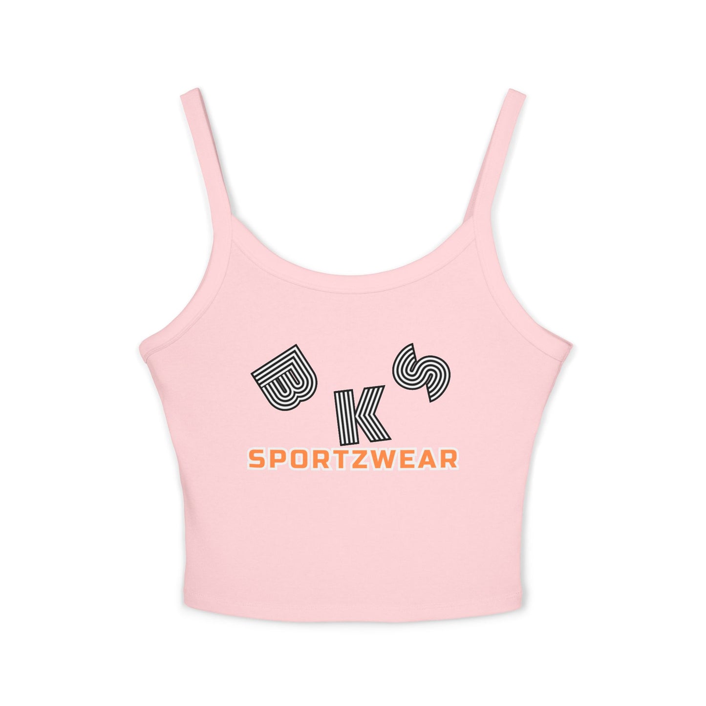 Sporty Women's Spaghetti Strap Tank Top, Casual Summer Top, Workout Apparel, Beachwear, Trendy Athletic Wear