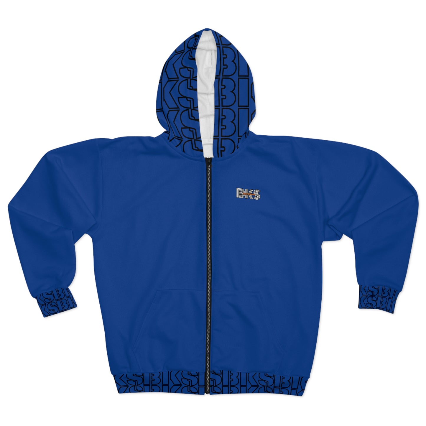 Sportz and Swag Unisex Zip Hoodie blue royale  (HS 4005)
