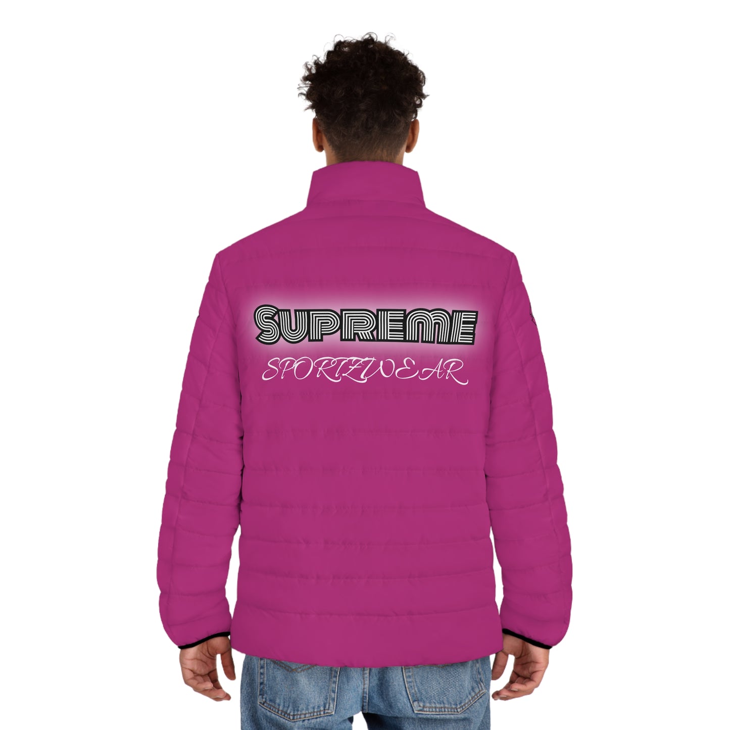 Classic Men's Puffer Jacket BOMB POP hot pink (PJ 400c)