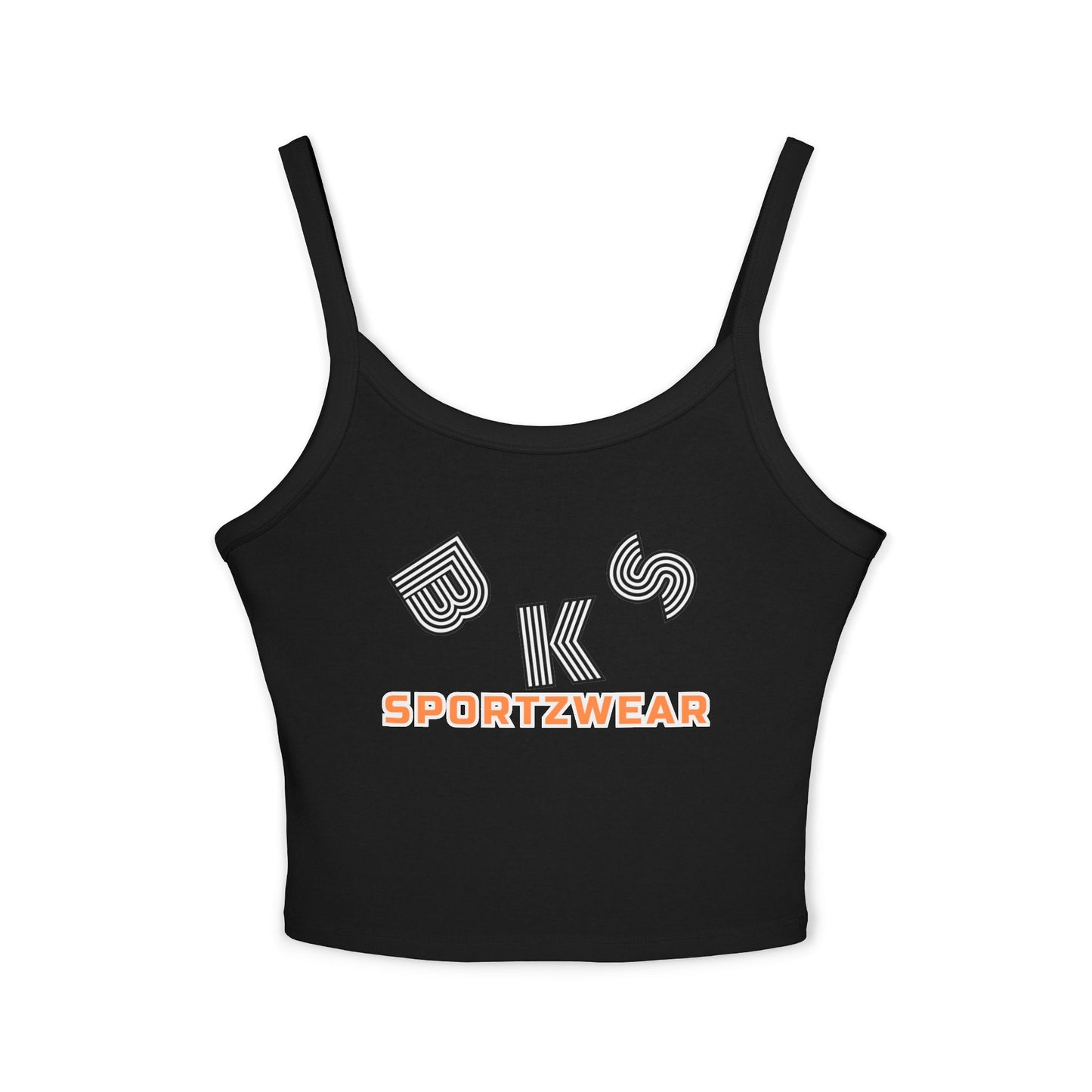 Sporty Women's Spaghetti Strap Tank Top, Casual Summer Top, Workout Apparel, Beachwear, Trendy Athletic Wear
