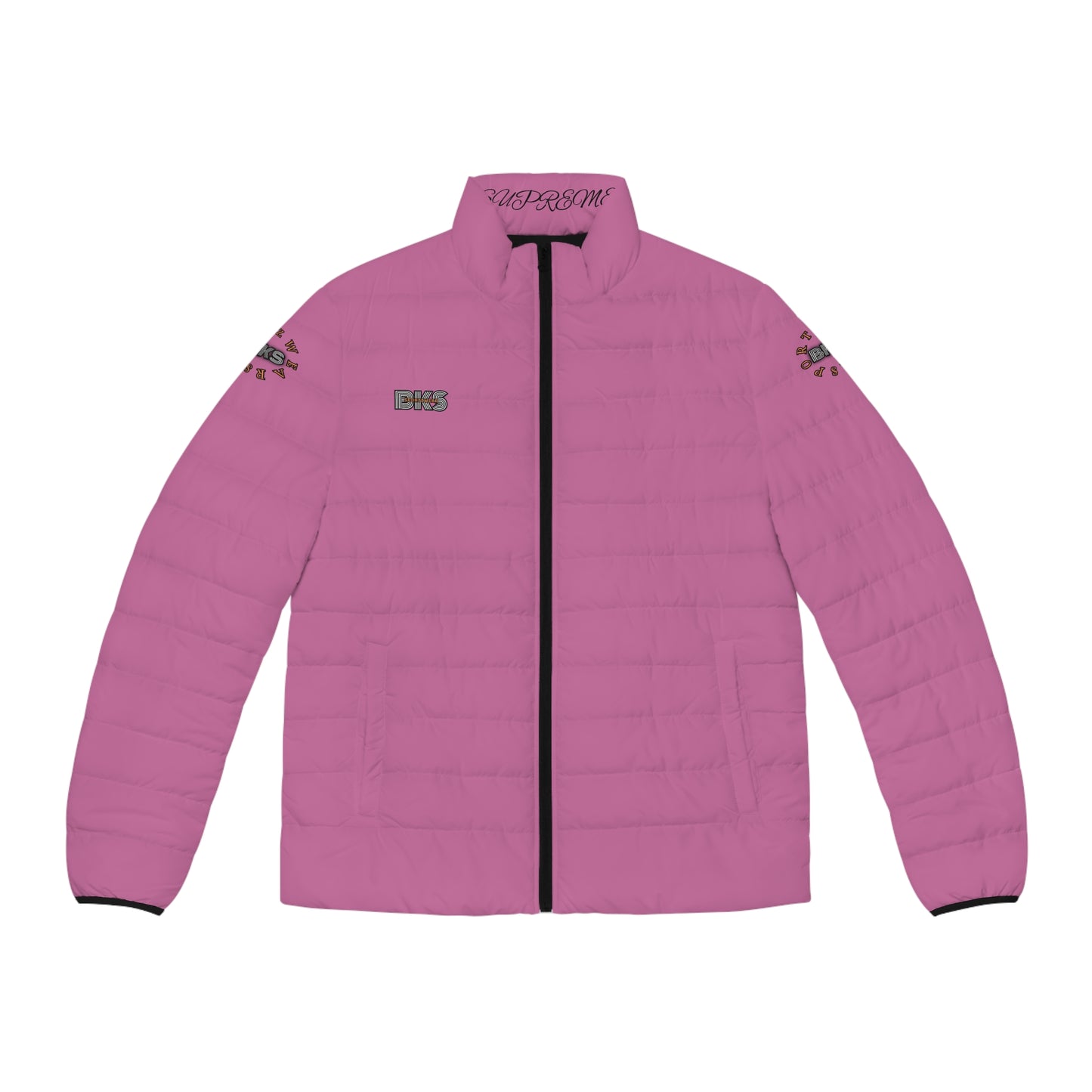 Biker Men's Puffer Jacket bubblegum pink (PJ 401d)