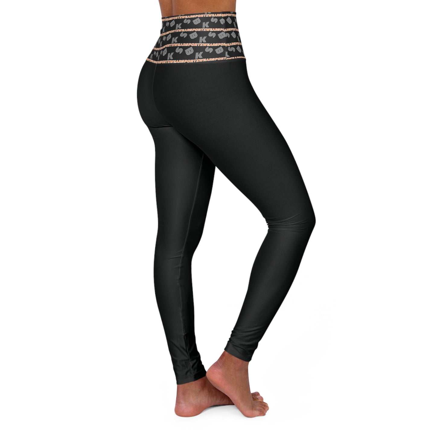 Supreme High Waisted Yoga Leggings  Black(YP 7104)